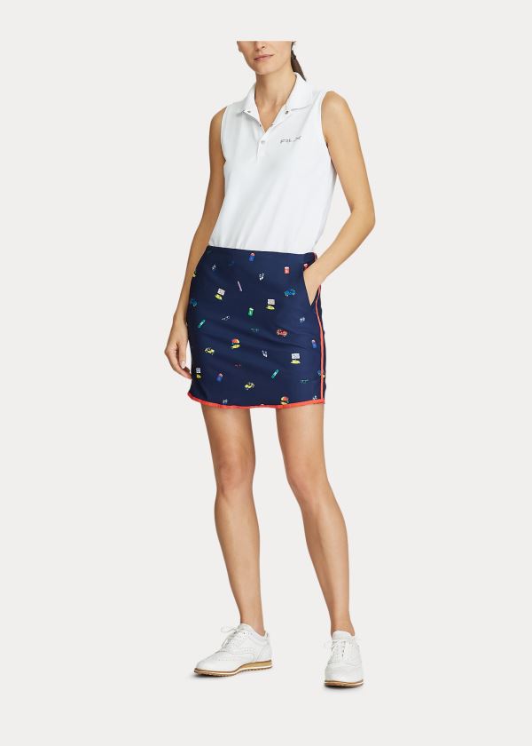 Saia Ralph Lauren Beach-Print Golf Mulher 05387-TGZK